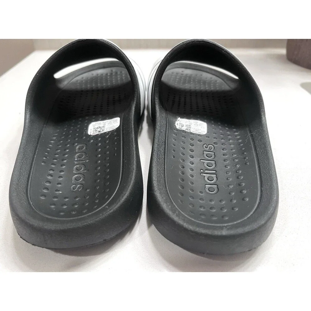 NWOB Adidas Adilette Flow Black White Men’s US 5 EU 38 Slip On Sandal IF4134